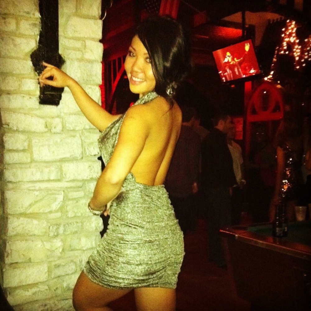 Metallic halter dress